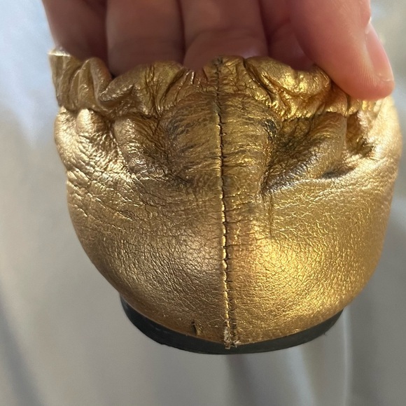 Tory Burch, gold ballet flats - Picture 10 of 10